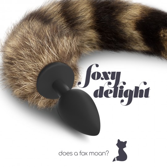FOXY DELIGHT СИЛИКОНОВАЯ АНАЛЬНАЯ ПРОБКА С ХВОСТОМ CRUSHIOUS