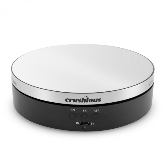 EXPOSITEUR ROTATIF CRUSHIOUS AVEC FLYER DE PRÉSENTATION LUBRIFIANTS ANGLAIS