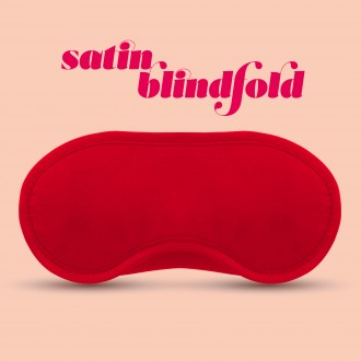 SATIN BLINDFOLD CRUSHIOUS RED