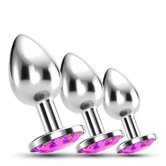 CRUSHIOUS BIJOU ANAL TRAIN TRIO PINK С БЕСПЛАТНЫМИ ИНДИВИДУАЛЬНЫМИ ПАКЕТИКАМИ