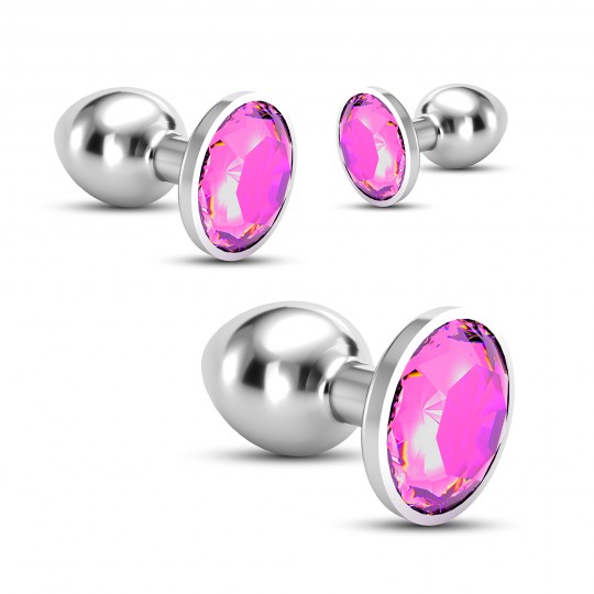 CRUSHIOUS BIJOU ANAL TRAIN TRIO PINK С БЕСПЛАТНЫМИ ИНДИВИДУАЛЬНЫМИ ПАКЕТИКАМИ