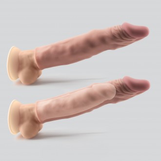 CRUSHIOUS THE MACHO REALISTIC PENIS SLEEVE WITH 2" EXTENSION
