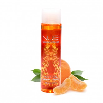 OLIO DA MASSAGIO CON EFFETO CALORE MANDARINO HOT OIL NUEI 100ML