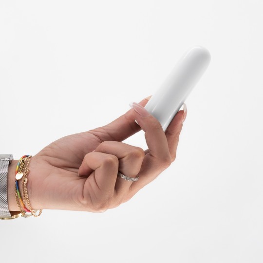 ВИБРОПУЛЯ QUACKERS USB RECHARGEABLE VIBRATING BULLET WHITE CRUSHIOUS