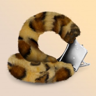 LOVE CUFFS FURRY HANDCUFFS CRUSHIOUS LEOPARD