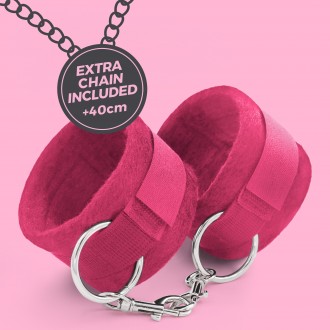 ESPOSAS DE VELCRO TOUGH LOVE CON CADENA DE 40CM EXTRA CRUSHIOUS ROSA