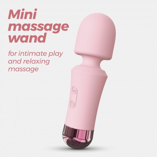 WANDA MINI VIBROMASSEUR WAND RECHARGEABLE ROSE CRUSHIOUS