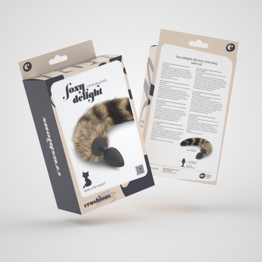 FOXY DELIGHT СИЛИКОНОВАЯ АНАЛЬНАЯ ПРОБКА С ХВОСТОМ CRUSHIOUS