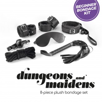 KIT BDSM DUNGEONS & MAIDENS NEGRO CRUSHIOUS