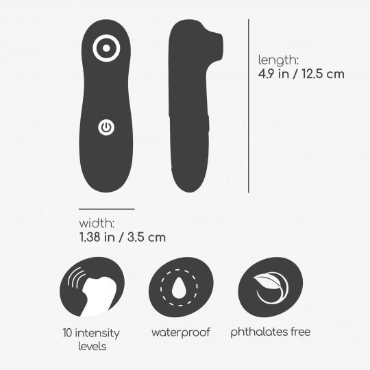 ПЕРЕЗАРЯЖАЕМЫЙ КЛИТОРАЛЬНЫЙ СТИМУЛЯТОР CRUSHIOUS NOOKIE