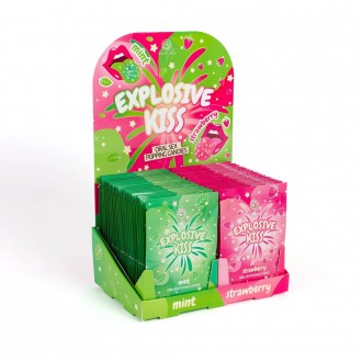 EXPOSITOR COM 24 EXPLOSIVE KISS MORANGO + 24 EXPLOSIVE KISS MENTA SECRET PLAY
