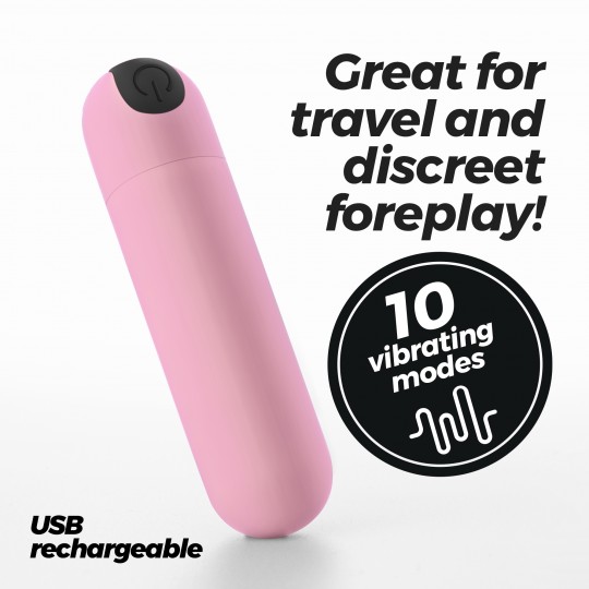 ПЕРЕЗАРЯЖАЕМАЯ ВИБРОПУЛЯ CRUSHIOUS IMOAN РОЗОВАЯ