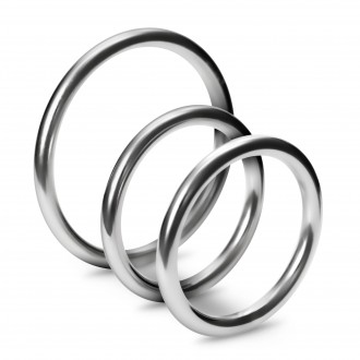 НАБОР ИЗ 3 МЕТАЛЛИЧЕСКИХ КОККРИНГОВ CRUSHIOUS METALEROS