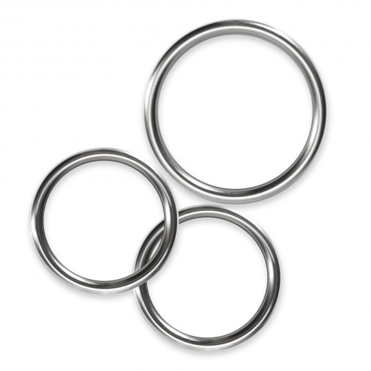 НАБОР ИЗ 3 МЕТАЛЛИЧЕСКИХ КОККРИНГОВ CRUSHIOUS METALEROS