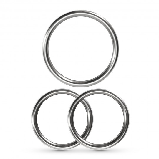 НАБОР ИЗ 3 МЕТАЛЛИЧЕСКИХ КОККРИНГОВ CRUSHIOUS METALEROS