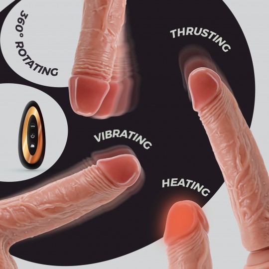 CRUSHIOUS INVIKTUS VIBE 8,5 ЖИДКИЙ СИЛИКОНОВЫЙ ВИБРАТОР FLESH