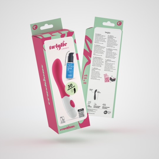 TWIGLIE VIBRATORE CON LUBRIFICANTE A BASE D'ACQUA INCLUSO CRUSHIOUS