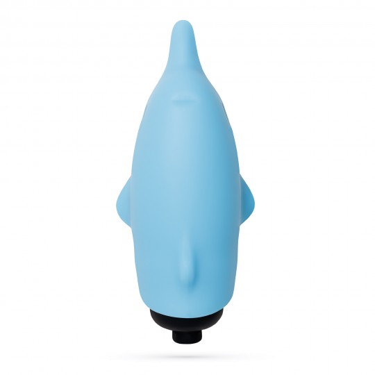 O-PET DAUPHIN AVEC VIBROMASSEUR BULLET À 10 VIBRATIONS BLEU