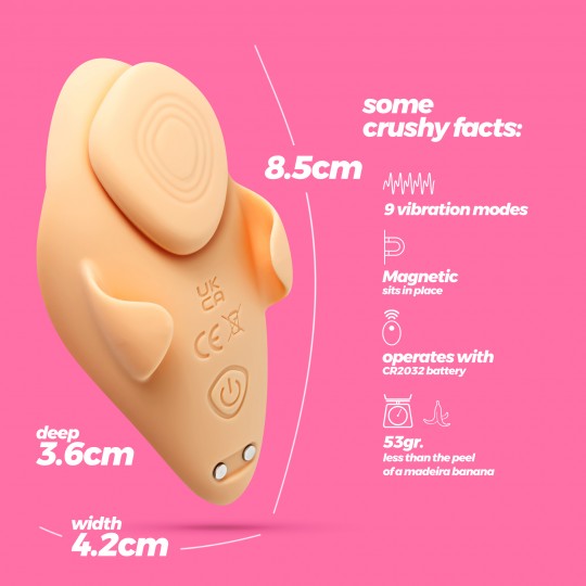 ВИБРАТОР ДЛЯ ТРУСИКОВ CRUSHIOUS ATLANTIS С ПУЛЬТОМ ДИСТАНЦИОННОГО УПРАВЛЕНИЯ